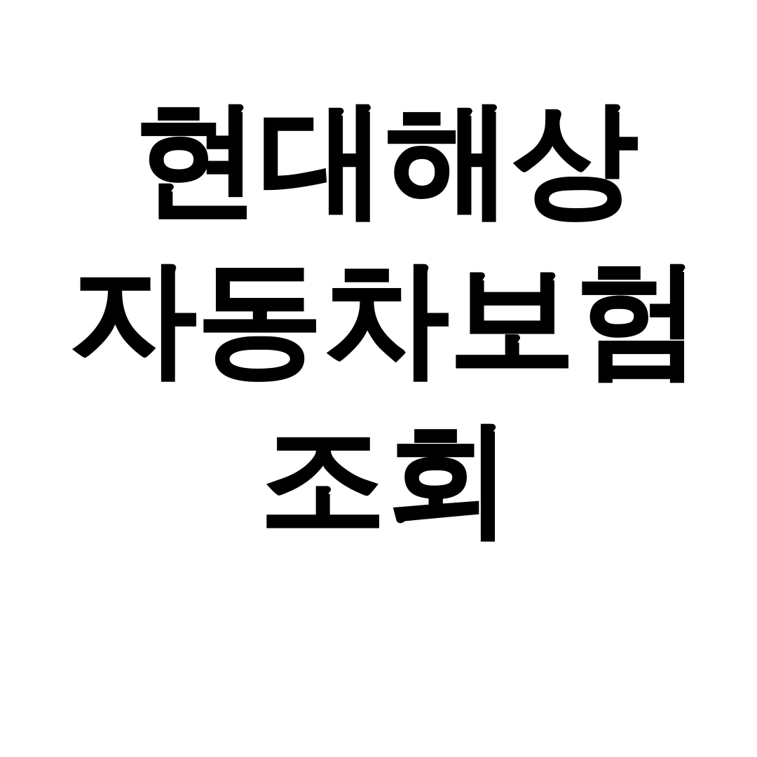 현대해상 자동차보험 조회 가입증명서 발급 꿀팁 후기 대공개!