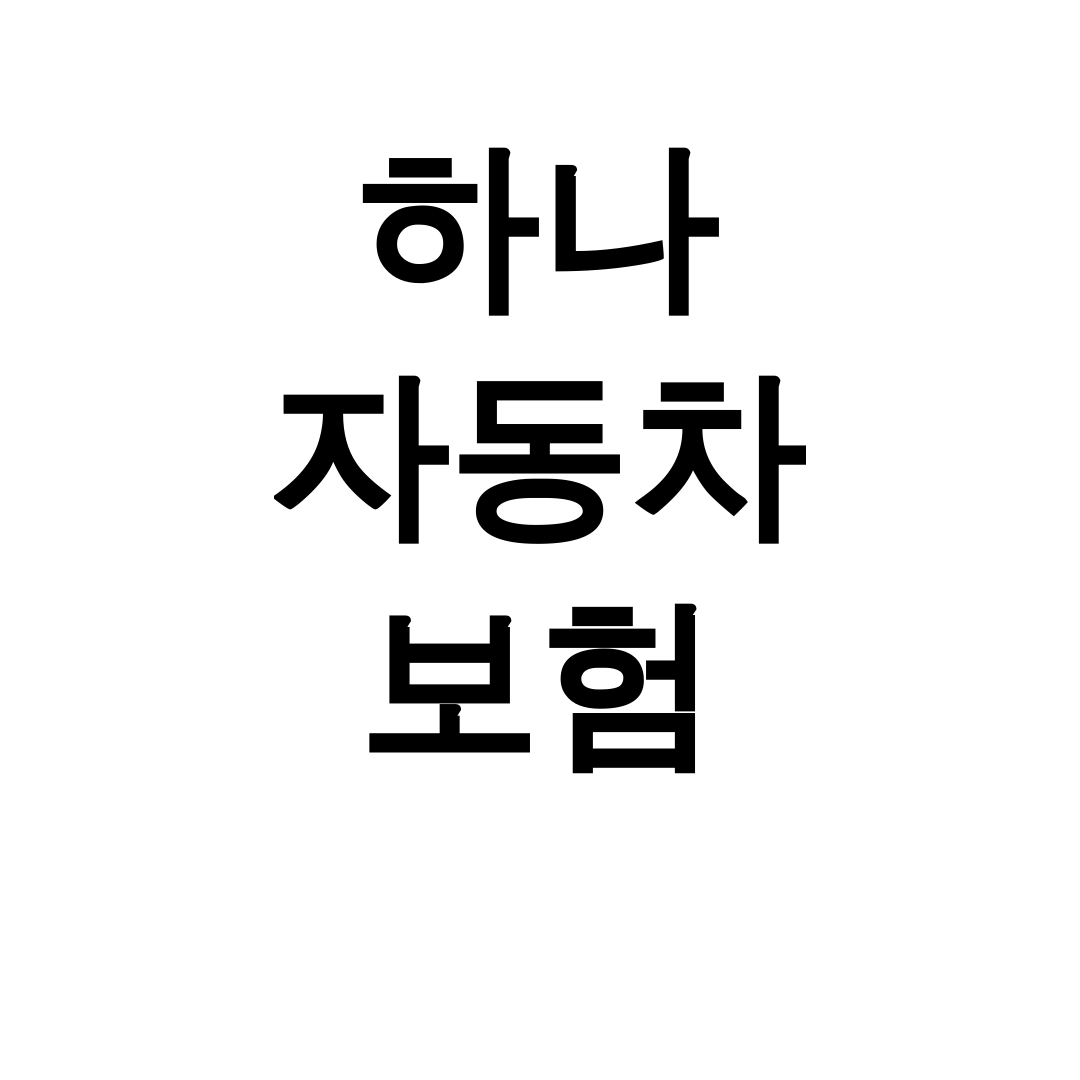 하나 자동차 보험