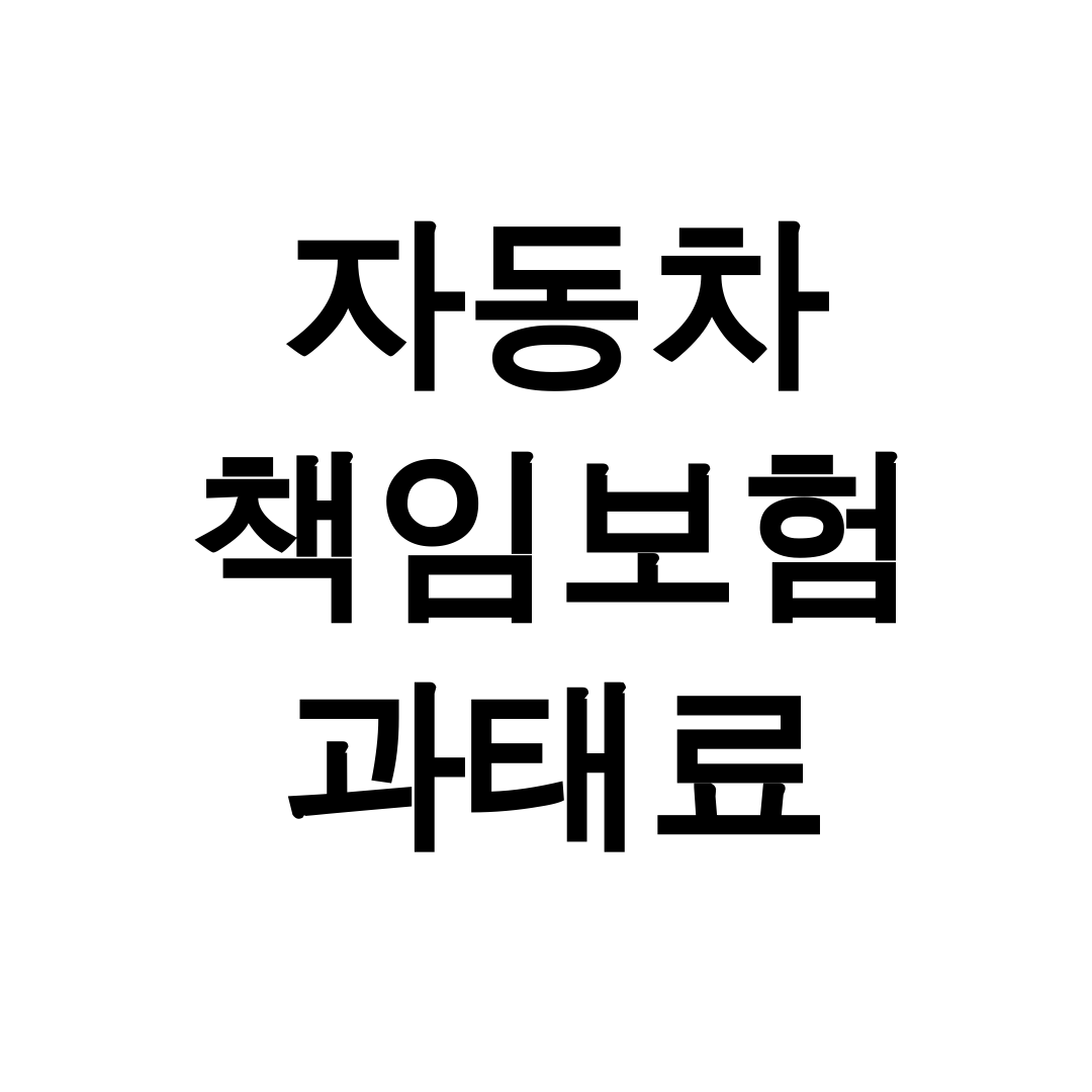 자동차 책임보험 과태료